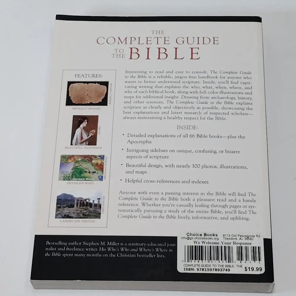 The Complete Guide to the Bible by Stephen M. Miller - Illustrated Softcover